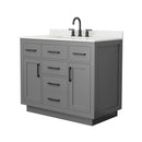 Beckett TK 42" Free Standing Single Basin Vanity Set with Cabinet and Quartz Vanity Top - image 18