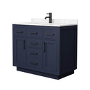 Beckett TK 42" Free Standing Single Basin Vanity Set with Cabinet and Cultured Marble Vanity Top - image 2