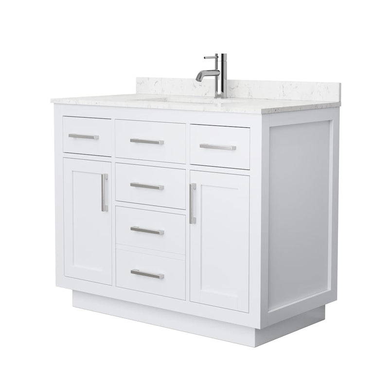 Beckett TK 42" Free Standing Single Basin Vanity Set with Cabinet and Cultured Marble Vanity Top - image 10