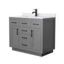 Beckett TK 42" Free Standing Single Basin Vanity Set with Cabinet and Cultured Marble Vanity Top - image 19