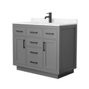 Beckett TK 42" Free Standing Single Basin Vanity Set with Cabinet and Cultured Marble Vanity Top - image 20