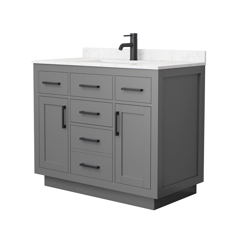 Beckett TK 42" Free Standing Single Basin Vanity Set with Cabinet and Cultured Marble Vanity Top - image 20