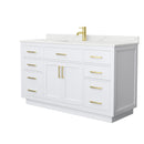 Beckett TK 60" Free Standing Single Basin Vanity Set with Cabinet and Quartz Vanity Top - image 9