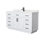 Beckett TK 60" Free Standing Single Basin Vanity Set with Cabinet and Quartz Vanity Top - image 11