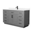 Beckett TK 60" Free Standing Single Basin Vanity Set with Cabinet and Quartz Vanity Top - image 16