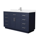Beckett TK 60" Free Standing Single Basin Vanity Set with Cabinet and Quartz Vanity Top - image 18