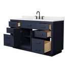 Beckett TK 60" Free Standing Single Basin Vanity Set with Cabinet and Quartz Vanity Top - image 3