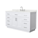 Beckett TK 60" Free Standing Single Basin Vanity Set with Cabinet and Quartz Vanity Top - image 8