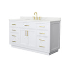 Beckett TK 60" Free Standing Single Basin Vanity Set with Cabinet and Quartz Vanity Top - image 10