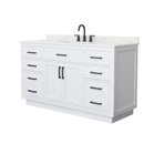 Beckett TK 60" Free Standing Single Basin Vanity Set with Cabinet and Quartz Vanity Top - image 12
