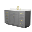 Beckett TK 60" Free Standing Single Basin Vanity Set with Cabinet and Quartz Vanity Top - image 16