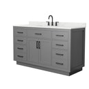 Beckett TK 60" Free Standing Single Basin Vanity Set with Cabinet and Quartz Vanity Top - image 18