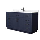 Beckett TK 60" Free Standing Single Basin Vanity Set with Cabinet and Cultured Marble Vanity Top - image 2