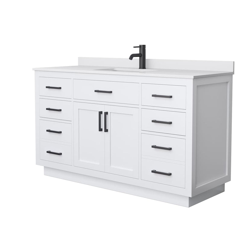 Beckett TK 60" Free Standing Single Basin Vanity Set with Cabinet and Cultured Marble Vanity Top - image 13