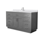 Beckett TK 60" Free Standing Single Basin Vanity Set with Cabinet and Cultured Marble Vanity Top - image 15