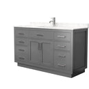 Beckett TK 60" Free Standing Single Basin Vanity Set with Cabinet and Cultured Marble Vanity Top - image 16