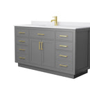 Beckett TK 60" Free Standing Single Basin Vanity Set with Cabinet and Cultured Marble Vanity Top - image 17