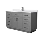 Beckett TK 60" Free Standing Single Basin Vanity Set with Cabinet and Cultured Marble Vanity Top - image 19