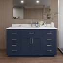 Beckett TK 60" Free Standing Single Basin Vanity Set with Cabinet and Quartz Vanity Top - image 1