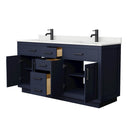 Beckett TK 66" Free Standing Double Basin Vanity Set with Cabinet and Quartz Vanity Top - image 3