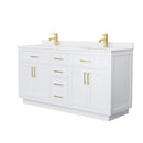 Beckett TK 66" Free Standing Double Basin Vanity Set with Cabinet and Quartz Vanity Top - image 9