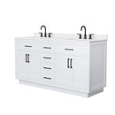 Beckett TK 66" Free Standing Double Basin Vanity Set with Cabinet and Quartz Vanity Top - image 11