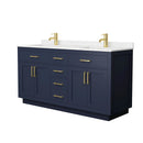Beckett TK 66" Free Standing Double Basin Vanity Set with Cabinet and Cultured Marble Vanity Top - image 8