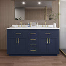 Beckett TK 66" Free Standing Double Basin Vanity Set with Cabinet and Quartz Vanity Top - image 1