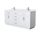 Beckett TK 72" Free Standing Double Basin Vanity Set with Cabinet and Quartz Vanity Top - image 8