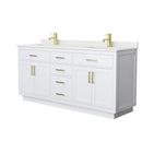 Beckett TK 72" Free Standing Double Basin Vanity Set with Cabinet and Quartz Vanity Top - image 10