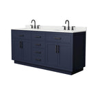 Beckett TK 72" Free Standing Double Basin Vanity Set with Cabinet and Quartz Vanity Top - image 2