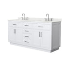Beckett TK 72" Free Standing Double Basin Vanity Set with Cabinet and Quartz Vanity Top - image 9