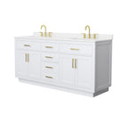 Beckett TK 72" Free Standing Double Basin Vanity Set with Cabinet and Quartz Vanity Top - image 10