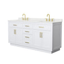 Beckett TK 72" Free Standing Double Basin Vanity Set with Cabinet and Quartz Vanity Top - image 11