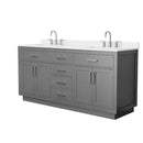 Beckett TK 72" Free Standing Double Basin Vanity Set with Cabinet and Quartz Vanity Top - image 14