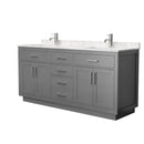 Beckett TK 72" Free Standing Double Basin Vanity Set with Cabinet and Cultured Marble Vanity Top - image 16