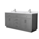 Beckett TK 72" Free Standing Double Basin Vanity Set with Cabinet and Cultured Marble Vanity Top - image 17