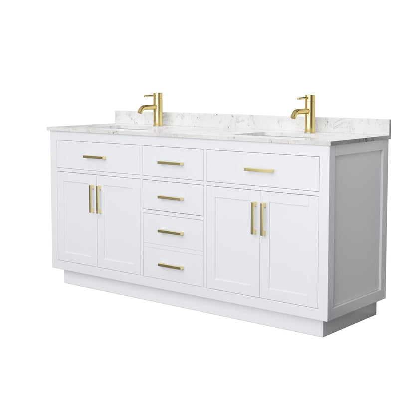 Beckett TK 72" Free Standing Double Basin Vanity Set with Cabinet and Cultured Marble Vanity Top - image 20