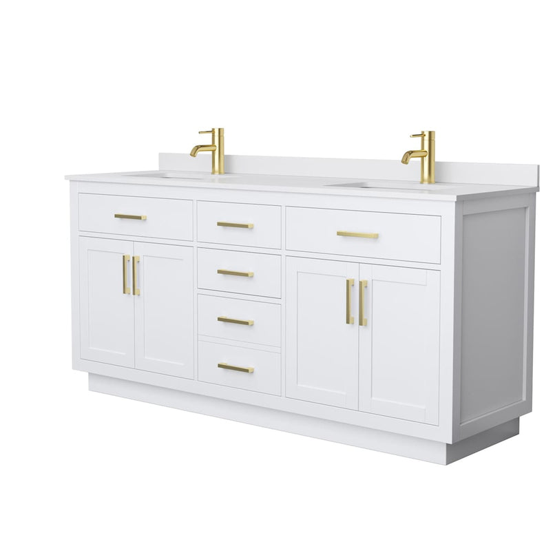 Beckett TK 72" Free Standing Double Basin Vanity Set with Cabinet and Cultured Marble Vanity Top - image 21