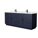Beckett TK 84" Free Standing Double Basin Vanity Set with Cabinet and Quartz Vanity Top - image 2