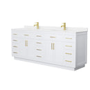 Beckett TK 84" Free Standing Double Basin Vanity Set with Cabinet and Quartz Vanity Top - image 10