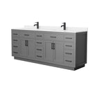Beckett TK 84" Free Standing Double Basin Vanity Set with Cabinet and Quartz Vanity Top - image 18