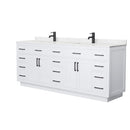 Beckett TK 84" Free Standing Double Basin Vanity Set with Cabinet and Cultured Marble Vanity Top - image 18