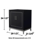 Marlena 30" Single Free Standing Vanity Cabinet Only - Less Vanity Top - image 5