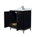 Marlena 30" Free Standing Single Basin Vanity Set with Cabinet and Marble Vanity Top - image 2