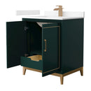 Marlena 30" Free Standing Single Basin Vanity Set with Cabinet and Cultured Marble Vanity Top - image 12