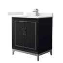 Marlena 30" Free Standing Single Basin Vanity Set with Cabinet and Quartz Vanity Top - image 1