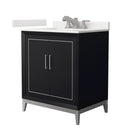 Marlena 30" Free Standing Single Basin Vanity Set with Cabinet and Quartz Vanity Top - image 1