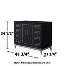 Marlena 42" Single Free Standing Vanity Cabinet Only - Less Vanity Top - image 5