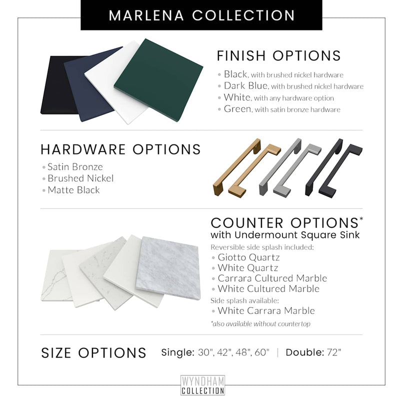 Marlena 42" Single Free Standing Vanity Cabinet Only - Less Vanity Top - image 6